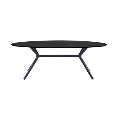 WOOOD Bruno Matbord Ovalt 220x100 cm Mdf, Black