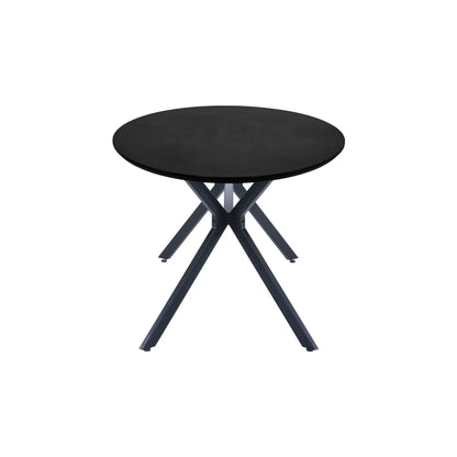 WOOOD Bruno Matbord Ovalt 220x100 cm Mdf, Black
