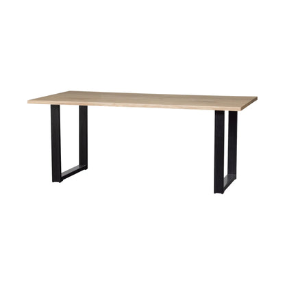 WOOOD Tablo Matbord I Ek 180x90 U Ben, Natur