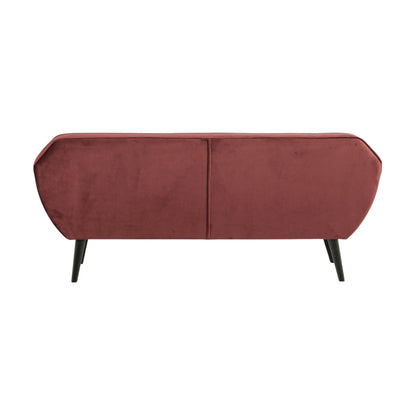 WOOOD Rocco Soffa 187 cm Sammet, Burgundy Red