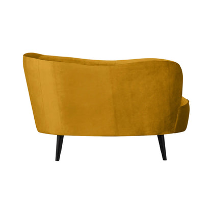 WOOOD Sara Loungefåtölj Höger Sammet, Ochre