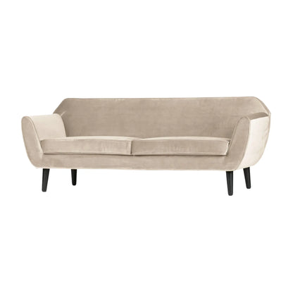 WOOOD Rocco Soffa 187 cm Sammet, Off White