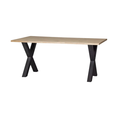 WOOOD Tablo Matbord I Ek 180x90 Alkmaar Ben, Natur