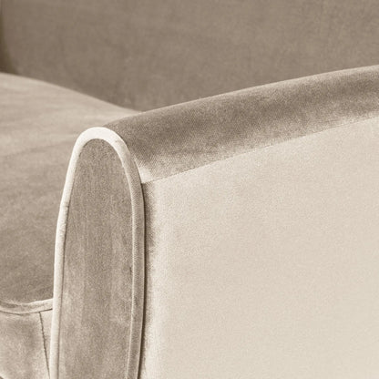 WOOOD Rocco Soffa 187 cm Sammet, Off White