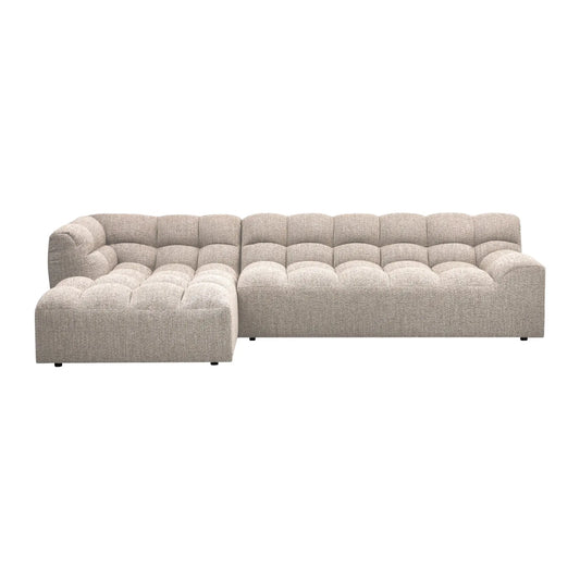 WOOOD Allure Chaise Soffa Vänster Woven, Natural Melange