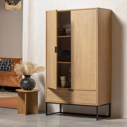 WOOOD Silas Skåp 2-dörrar, Oak Decor