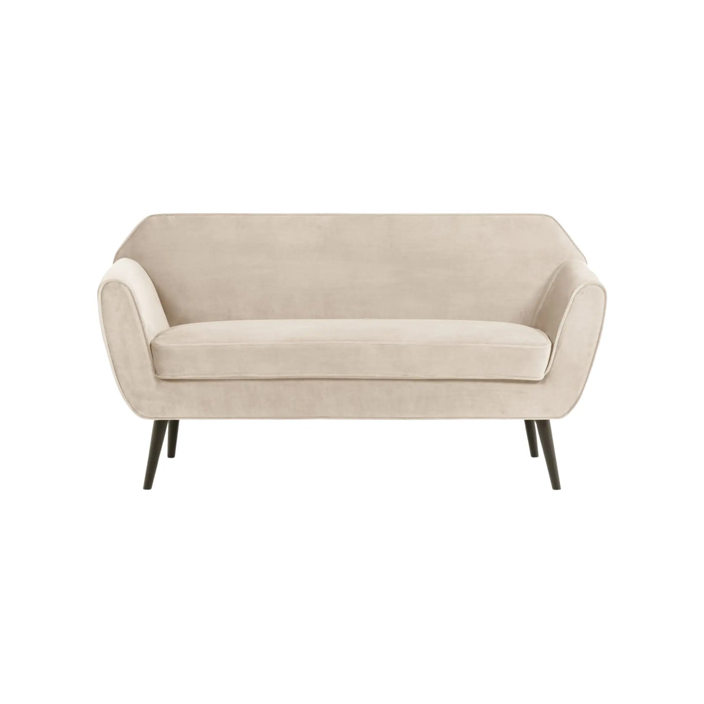 WOOOD Rocco Soffa 150 cm Sammet, Off White