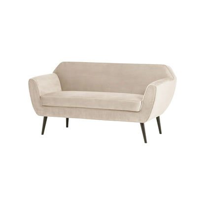 WOOOD Rocco Soffa 150 cm Sammet, Off White