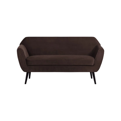 WOOOD Rocco Soffa 150 cm Sammet, Dark Brown