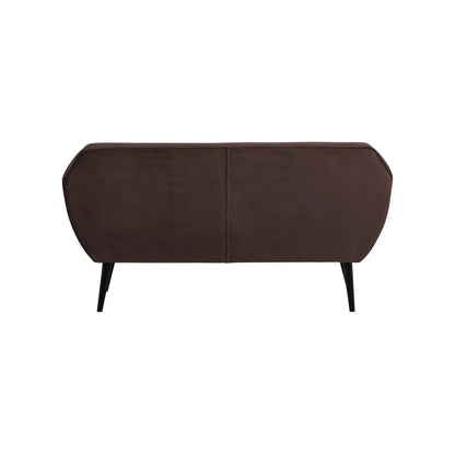 WOOOD Rocco Soffa 150 cm Sammet, Dark Brown