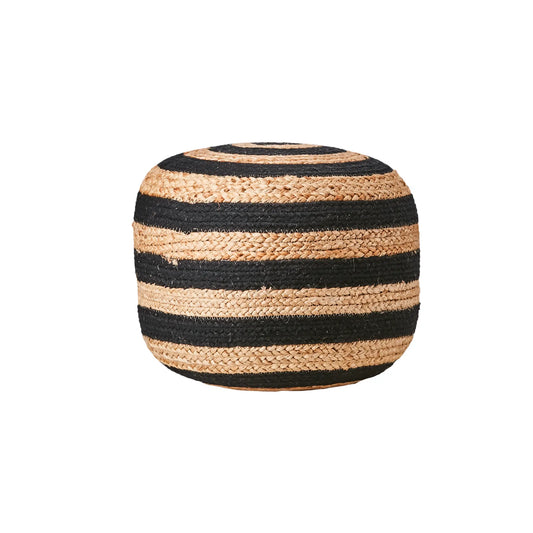 Affari of Sweden, Juni Sittpuff, Svart/natur