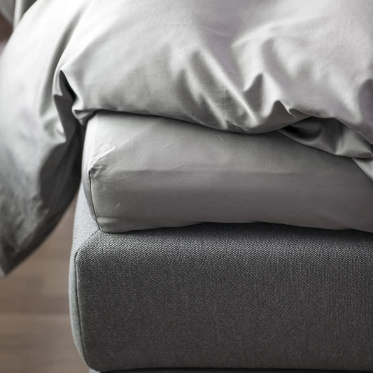 Borås Cotton Cloud Kuvertsytt Lakan 210x210 cm, Antrasit