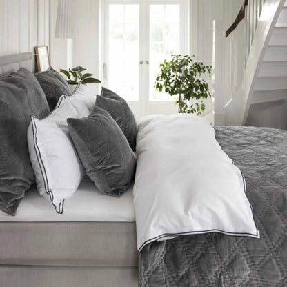 Borås Cotton Sky Bäddset 230x220/2*50x60 cm, Grå