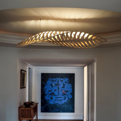 David Trubridge Navicula medium Taklampa 90 cm, Bambu