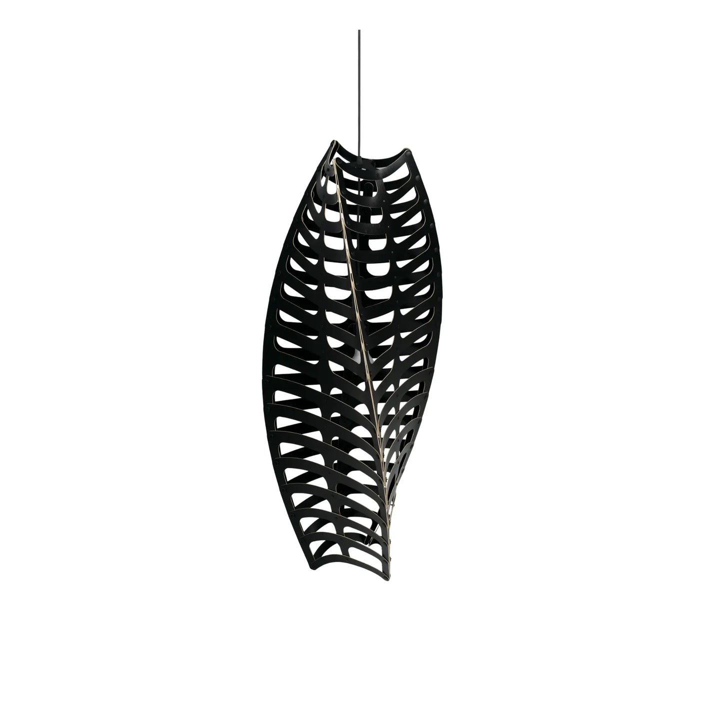 David Trubridge Toru Medium Taklampa 110 cm, Svart