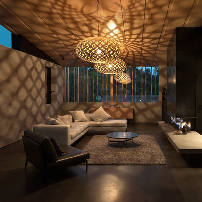 David Trubridge Kina Taklampa 80 cm, Bambu