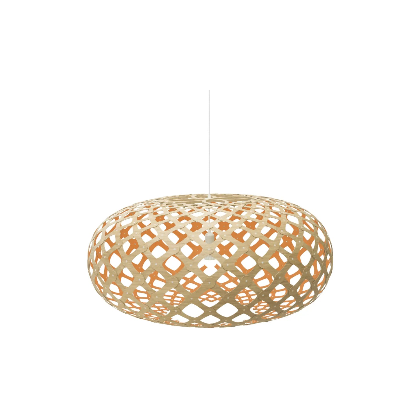 David Trubridge Kina Taklampa 80 cm, Orange