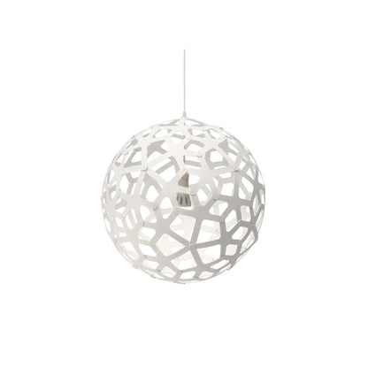 David Trubridge Coral Taklampa 60 cm, Vit