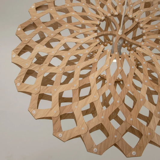 David Trubridge Flax Taklampa 80 cm, Bambu