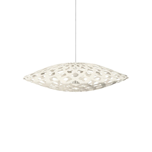 David Trubridge Flax Taklampa 80 cm, Vit