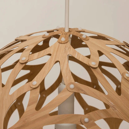 David Trubridge Floral Taklampa 40 cm, Vit