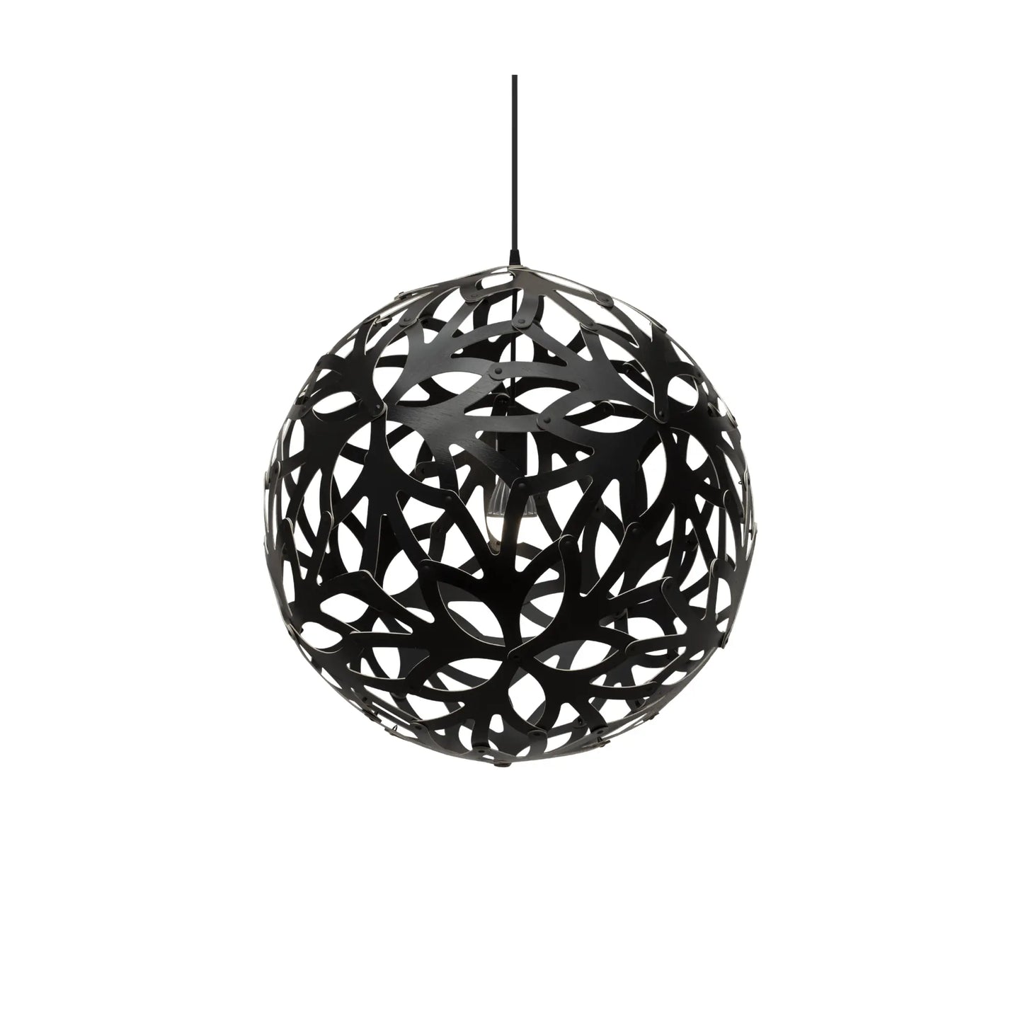 David Trubridge Floral Taklampa 80 cm, Svart