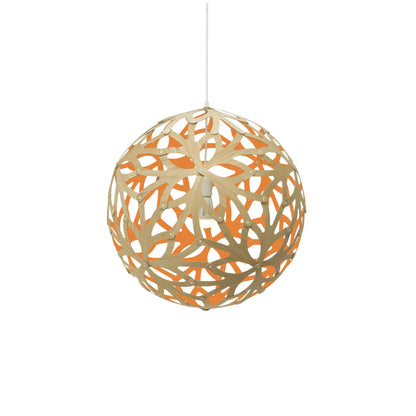 David Trubridge Floral Taklampa 60 cm, Orange