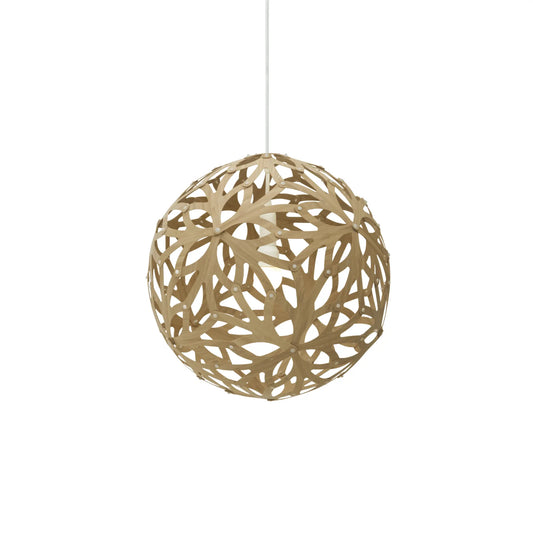 David Trubridge Floral Taklampa 40 cm, Bambu