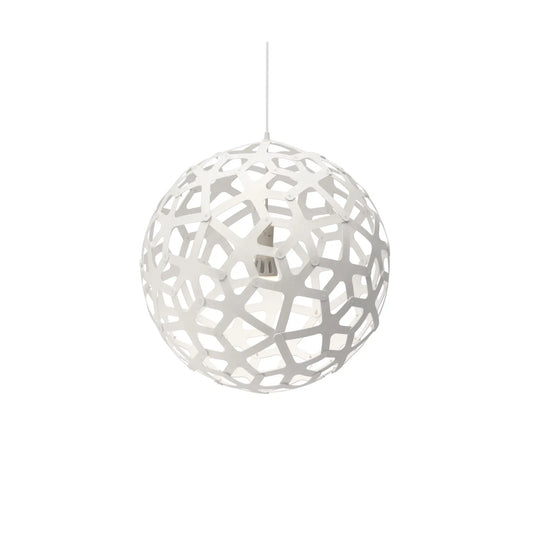 David Trubridge Coral Taklampa 80 cm, Vit