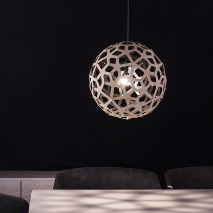 David Trubridge Coral Taklampa 40 cm, Vit
