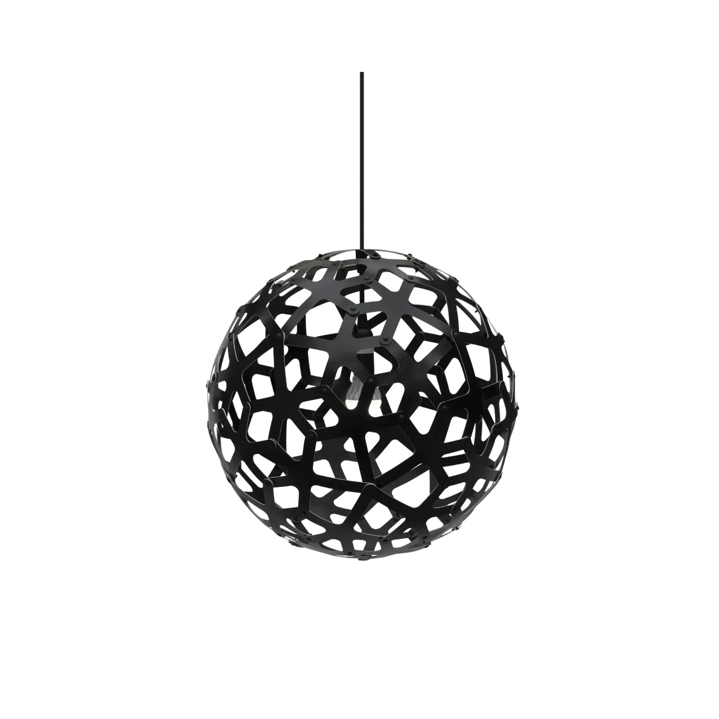 David Trubridge Coral Taklampa 40 cm, Svart