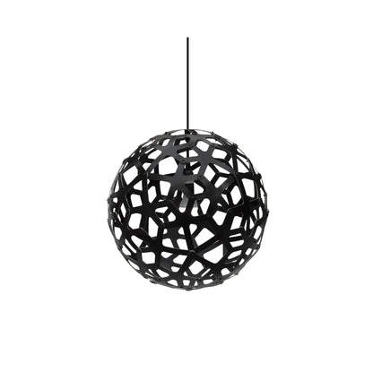David Trubridge Coral Taklampa 40 cm, Svart