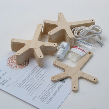 David Trubridge Coral Taklampa 60 cm, Bambu