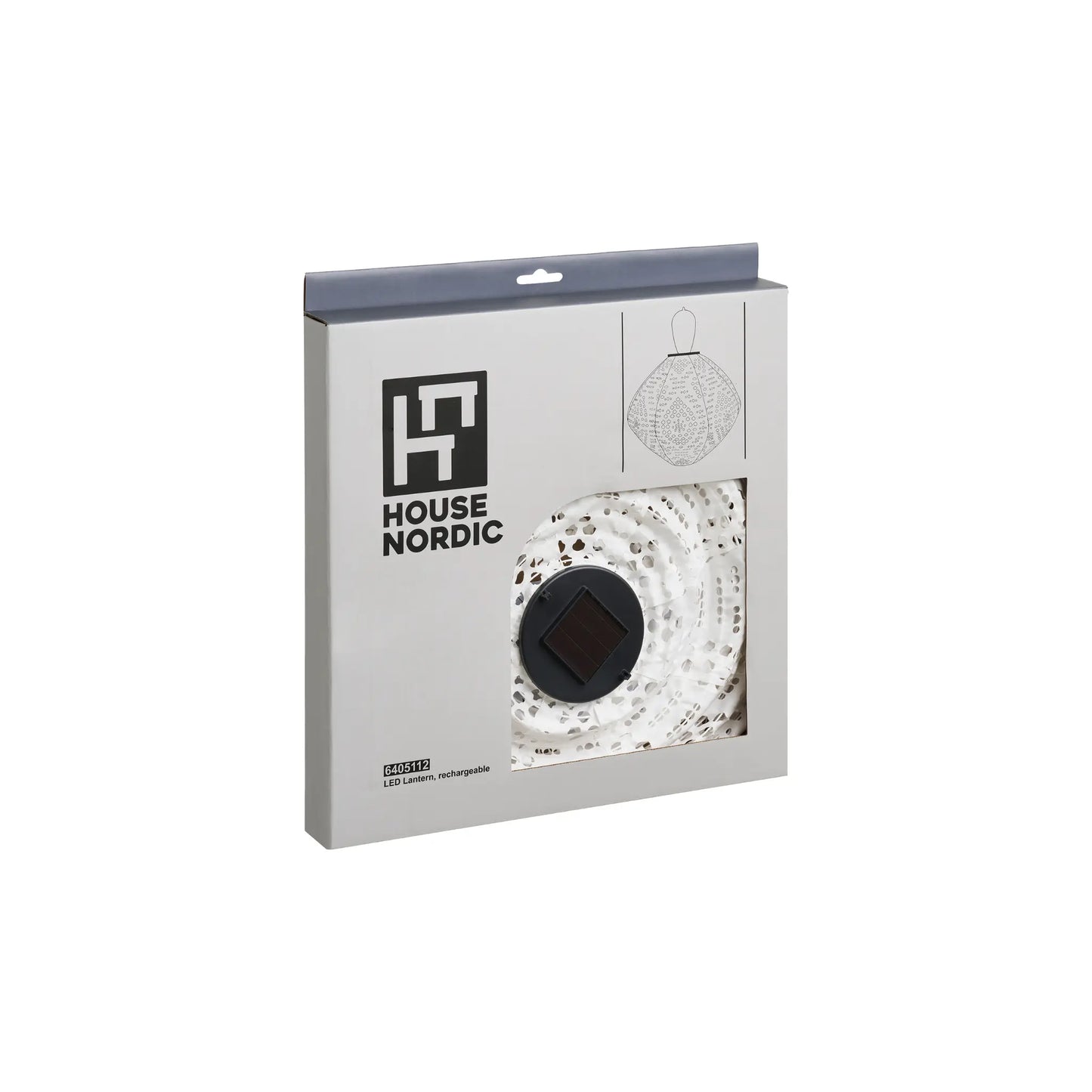 House Nordic, Harwood LED-Lykta, Vit