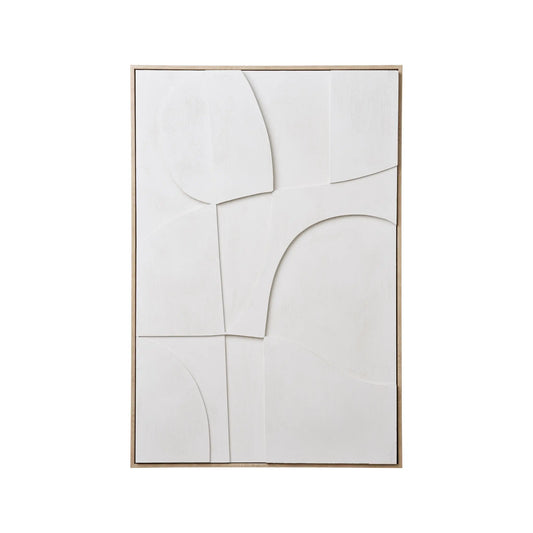 House Nordic, Madeline Relief Väggdekoration, Vit