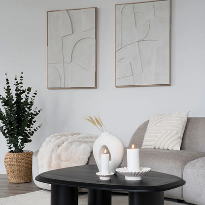 House Nordic, Madeline Relief Väggdekoration, Vit