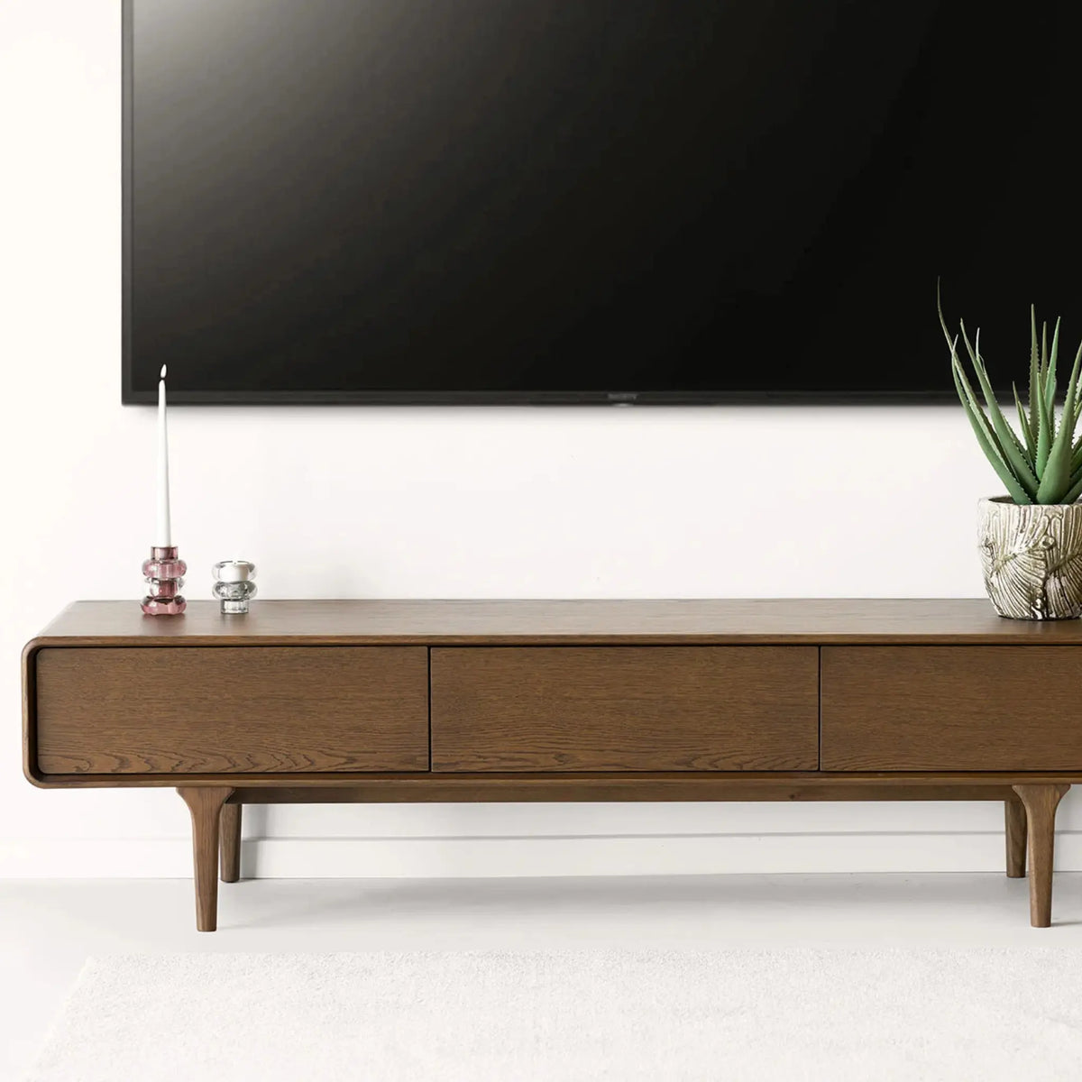 House Nordic Darwin TV-bänk 180x45x45 cm, Mörkbrun