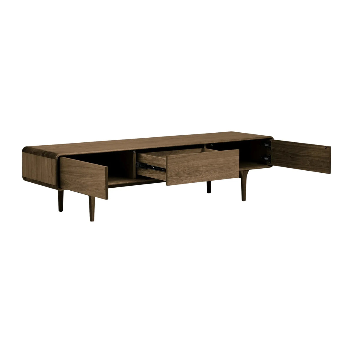 House Nordic Darwin TV-bänk 180x45x45 cm, Mörkbrun