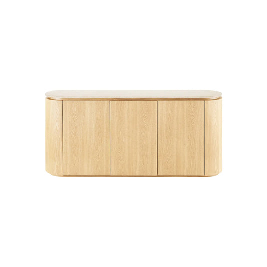 House Nordic Larvik Sidobord 180x40x85 cm, Natur/Offwhite