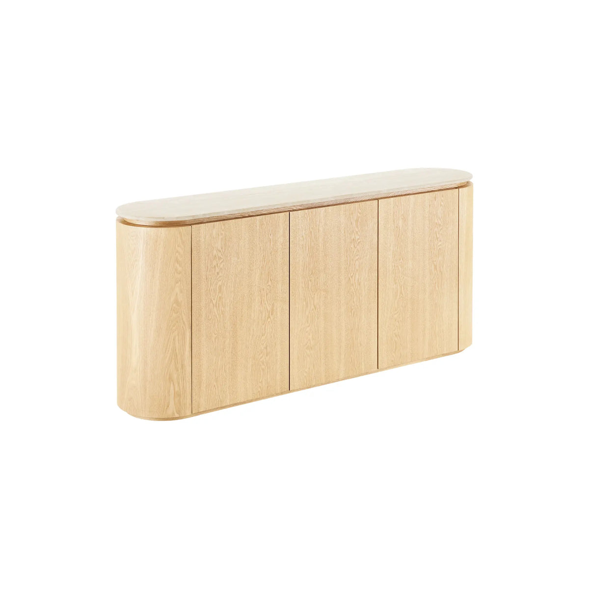 House Nordic Larvik Sidobord 180x40x85 cm, Natur/Offwhite