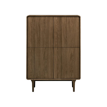 House Nordic Darwin Skåp 100x40x140 cm, Mörkbrun