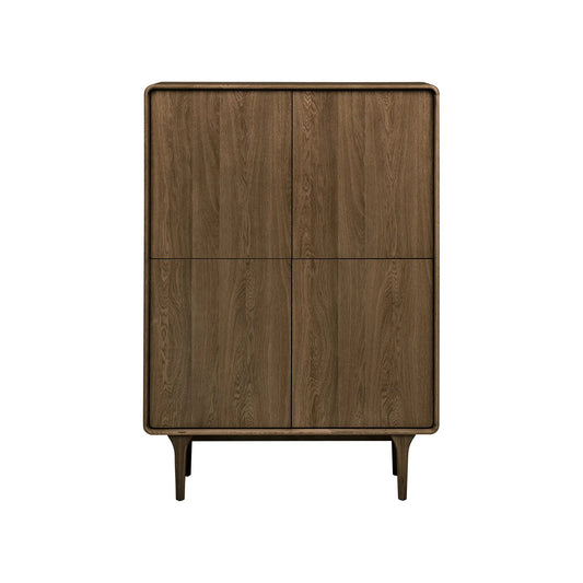 House Nordic Darwin Skåp 100x40x140 cm, Mörkbrun
