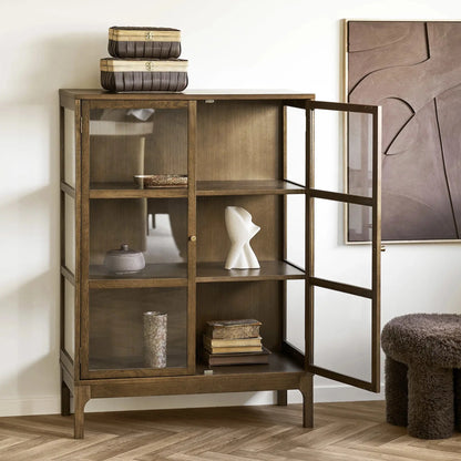 House Nordic Zamora Skåp 40x90x126 cm, Mörkbrun