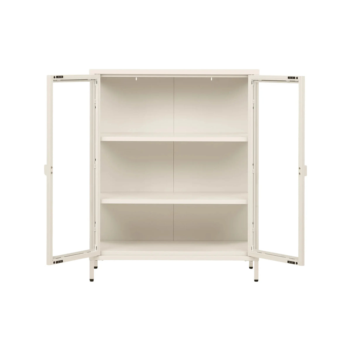 House Nordic Brisbane Vitrinskåp 80x40x101 cm, Offwhite