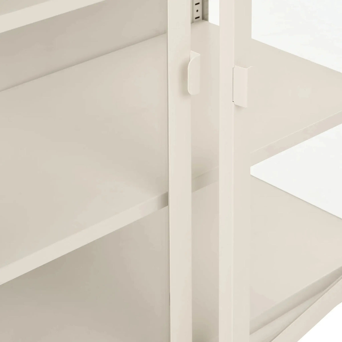 House Nordic Brisbane Vitrinskåp 80x40x101 cm, Offwhite