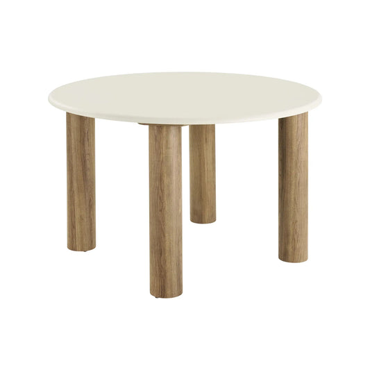 House Nordic Fondi Matbord Ø120 cm, Sand/Brun
