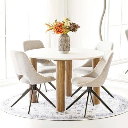 House Nordic Fondi Matbord Ø120 cm, Sand/Brun