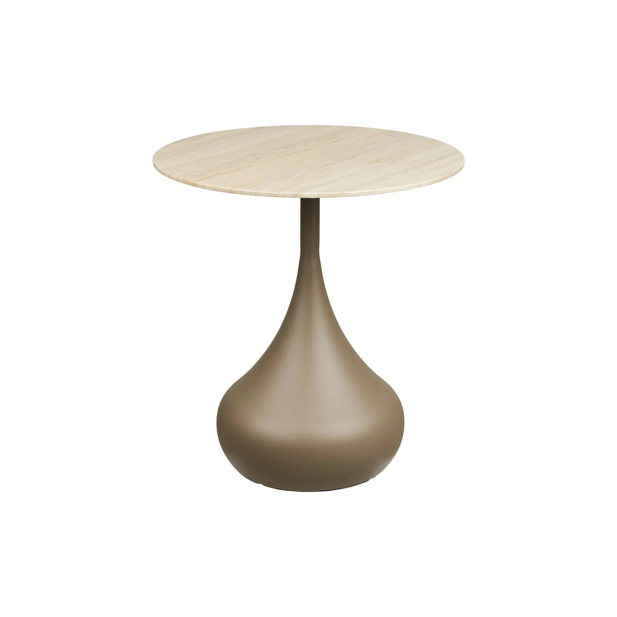 House Nordic Pienza Sidobord Ø50x54 cm, Khaki