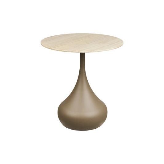 House Nordic Pienza Sidobord Ø50x54 cm, Khaki