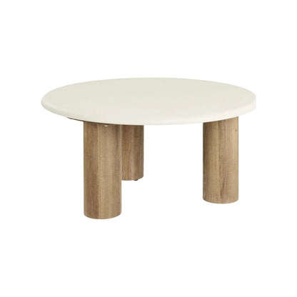 House Nordic Fondi Soffbord Ø80x40 cm, Sand/Brun